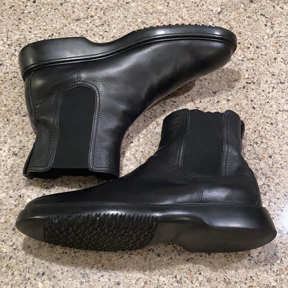 Size 12 Men’s (11 UK) Hogan Black Leather Chelsea Slip on Boots - Picture 2 of 13